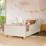 Serenity Upholstered Kids Bed with Removable Safety Rails – Dune & Pine UAE